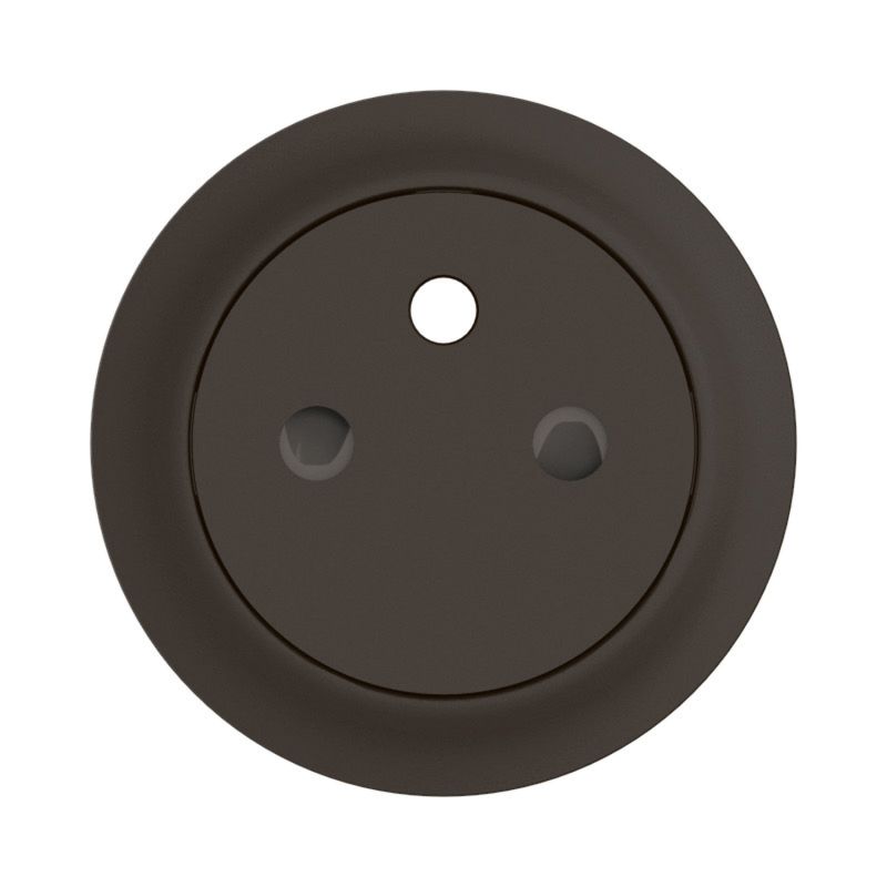 CN0111 Enjoliveur pour Mécanisme prise de courant 2P+T, 16A, 250V Legrand Céliane, coloris noir
