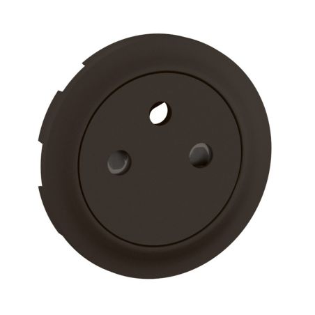 CN0111 Enjoliveur pour Mécanisme prise de courant 2P+T, 16A, 250V Legrand Céliane, coloris noir