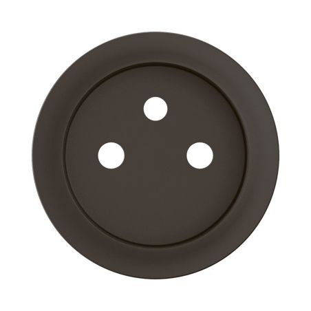 CN0116 Enjoliveur pour mécanisme prise de courant spéciale rénovation, 2P+T, 16A Legrand Céliane, coloris noir