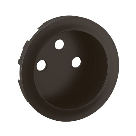 CN0116 Enjoliveur pour mécanisme prise de courant spéciale rénovation, 2P+T, 16A Legrand Céliane, coloris noir