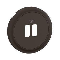 CN0154 Enjoliveur pour mécanisme simple ou double chargeur USB Legrand Céliane, coloris noir