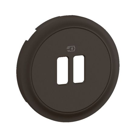 CN0154 Enjoliveur pour mécanisme simple ou double chargeur USB Legrand Céliane, coloris noir