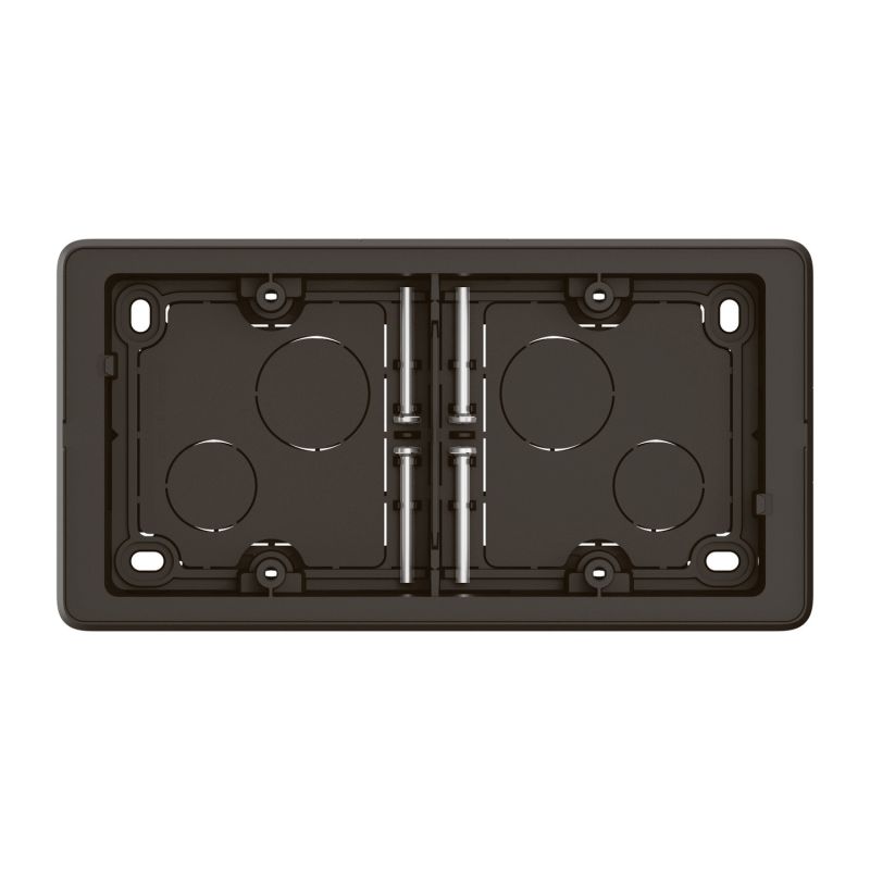CN0232 Cadre saillie 2 postes Legrand Céliane, coloris noir