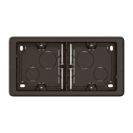 CN0232 Cadre saillie 2 postes Legrand Céliane, coloris noir