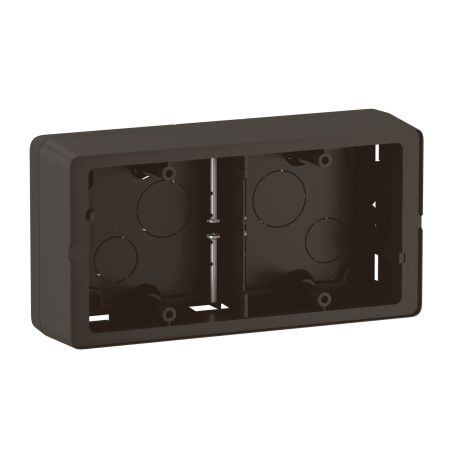 CN0232 Cadre saillie 2 postes Legrand Céliane, coloris noir