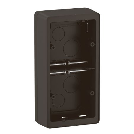 CN0232 Cadre saillie 2 postes Legrand Céliane, coloris noir