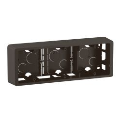 CN0233 Cadre saillie 3 postes Legrand Céliane, coloris noir
