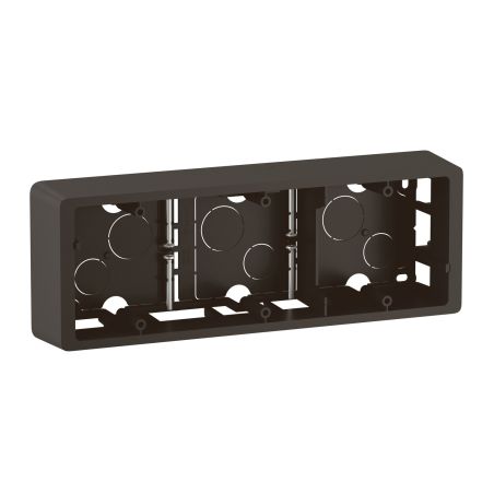 CN0233 Cadre saillie 3 postes Legrand Céliane, coloris noir