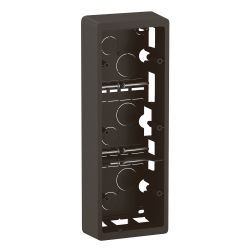 CN0233 Cadre saillie 3 postes Legrand Céliane, coloris noir