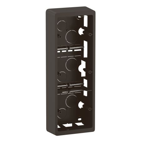 CN0233 Cadre saillie 3 postes Legrand Céliane, coloris noir