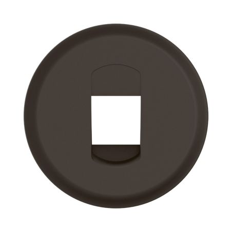 CN0311 Enjoliveur pour mécanisme prise haut-parleurs à poussette, Simple Legrand Céliane, coloris noir