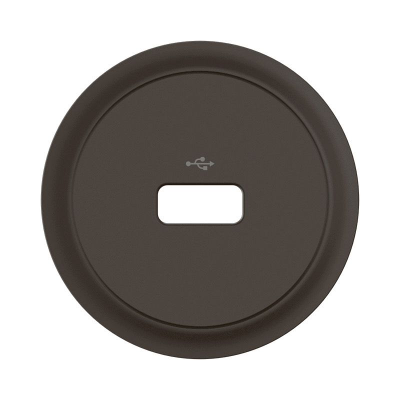 CN0325 Enjoliveur pour prise USB simple Legrand Céliane, coloris noir