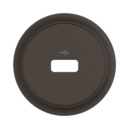 CN0325 Enjoliveur pour prise USB simple Legrand Céliane, coloris noir