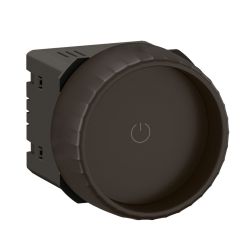CN0408 Mécanisme variateur Rotary avec ou sans Neutre 200W LED avec enjoliveur Legrand Céliane, coloris noir