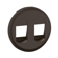 CN2311 Enjoliveur pour mécanisme prise haut-parleurs à poussette, Double Legrand Céliane, coloris noir