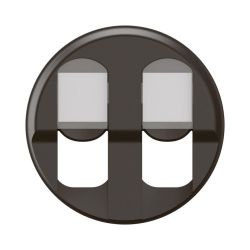 CN2346 Enjoliveur pour mécanisme RJ45, Double Legrand Céliane, coloris noir