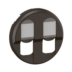 CN2346 Enjoliveur pour mécanisme RJ45, Double Legrand Céliane, coloris noir