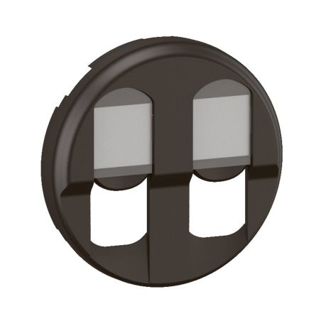 CN2346 Enjoliveur pour mécanisme RJ45, Double Legrand Céliane, coloris noir
