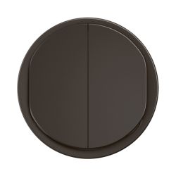 CN3001 Enjoliveur double pour mécanisme interrupteur/va-et-vient ou poussoir lumineux Legrand Céliane, coloris noir
