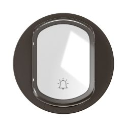 CN5001 Enjoliveur porte étiquette pour mécanisme interrupteur/va-et-vient ou poussoir Legrand Céliane, coloris noir