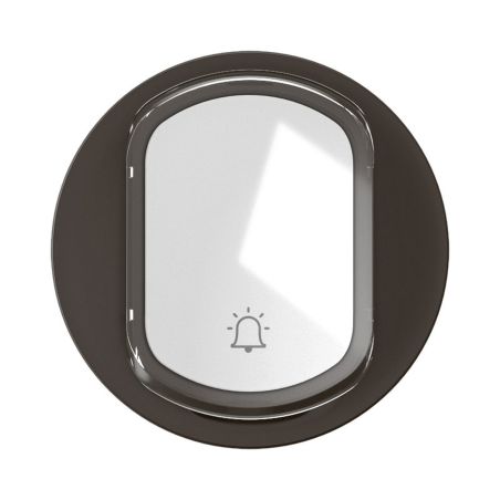 CN5001 Enjoliveur porte étiquette pour mécanisme interrupteur/va-et-vient ou poussoir Legrand Céliane, coloris noir