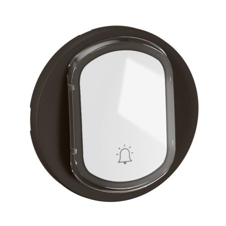 CN5001 Enjoliveur porte étiquette pour mécanisme interrupteur/va-et-vient ou poussoir Legrand Céliane, coloris noir