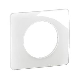 CP0001 Plaque de finition simple Legrand Céliane, coloris blanc émaillé