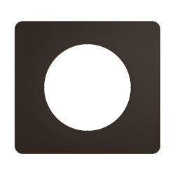 CP0101 Plaque de finition simple Legrand Céliane, coloris noir mat