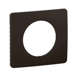 CP0101 Plaque de finition simple Legrand Céliane, coloris noir mat