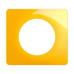 CP0401 Plaque de finition simple Legrand Céliane, coloris jaune safran