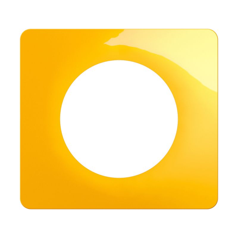 CP0401 Plaque de finition simple Legrand Céliane, coloris jaune safran