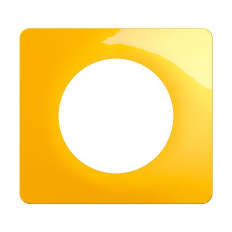 CP0401 Plaque de finition simple Legrand Céliane, coloris jaune safran
