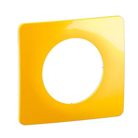 CP0401 Plaque de finition simple Legrand Céliane, coloris jaune safran