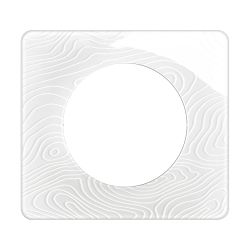 CP0601 Plaque de finition simple Legrand Céliane, coloris blanc relief