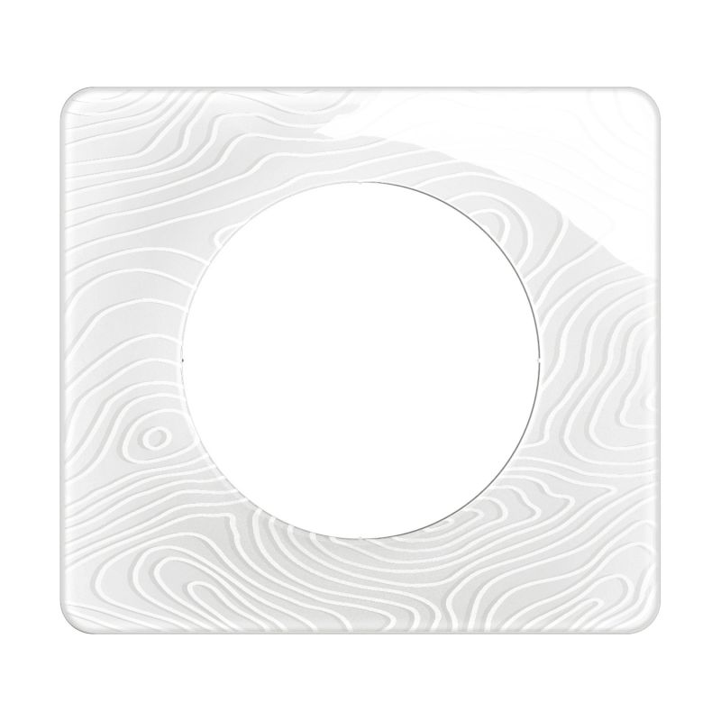 CP0601 Plaque de finition simple Legrand Céliane, coloris blanc relief