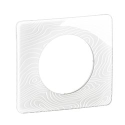 CP0601 Plaque de finition simple Legrand Céliane, coloris blanc relief