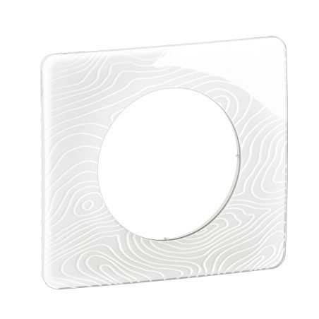 CP0601 Plaque de finition simple Legrand Céliane, coloris blanc relief