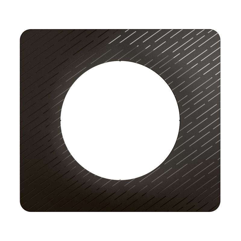 CP0701 Plaque de finition simple Legrand Céliane, coloris noir météore