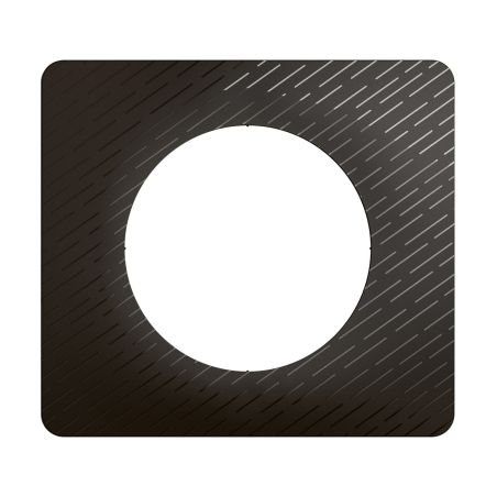 CP0701 Plaque de finition simple Legrand Céliane, coloris noir météore