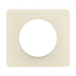 CP1101 Plaque de finition simple Legrand Céliane, coloris blanc amande