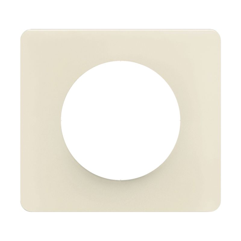 CP1101 Plaque de finition simple Legrand Céliane, coloris blanc amande