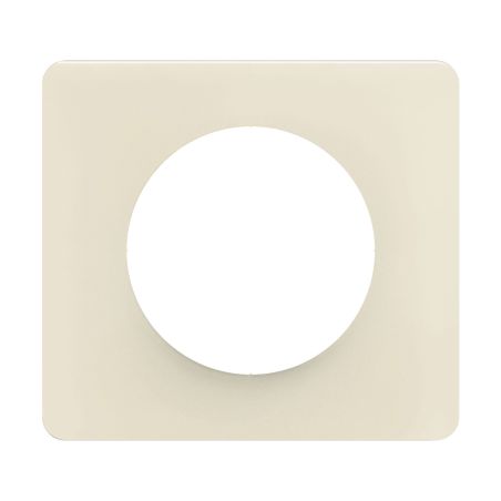 CP1101 Plaque de finition simple Legrand Céliane, coloris blanc amande