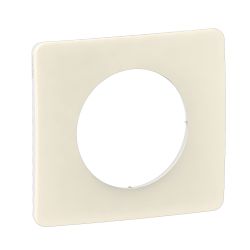 CP1101 Plaque de finition simple Legrand Céliane, coloris blanc amande