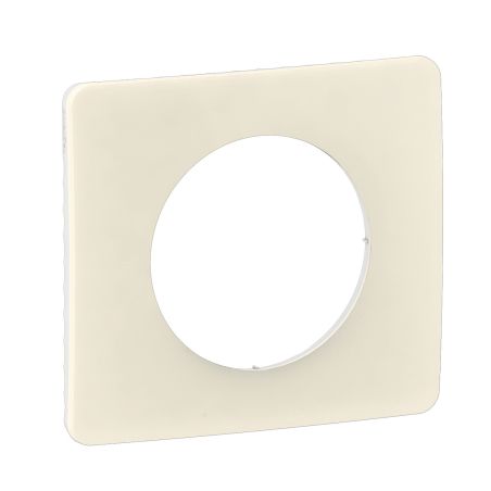 CP1101 Plaque de finition simple Legrand Céliane, coloris blanc amande