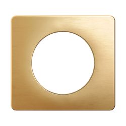 CP1201 Plaque de finition simple Legrand Céliane, coloris laiton satiné