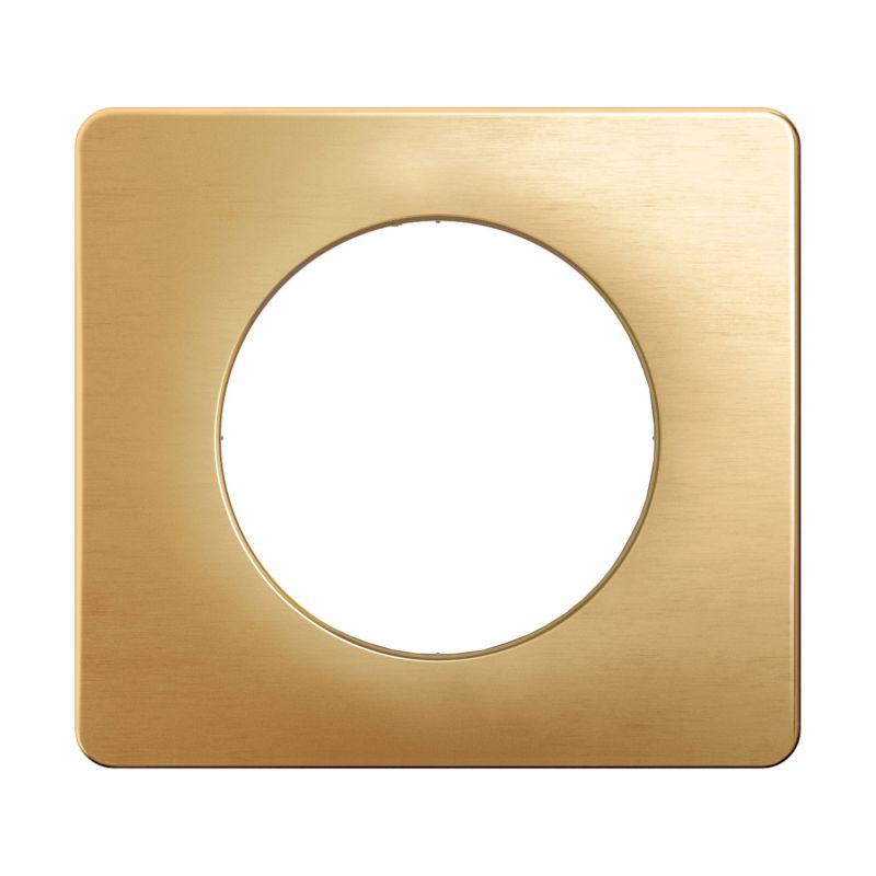 CP1201 Plaque de finition simple Legrand Céliane, coloris laiton satiné