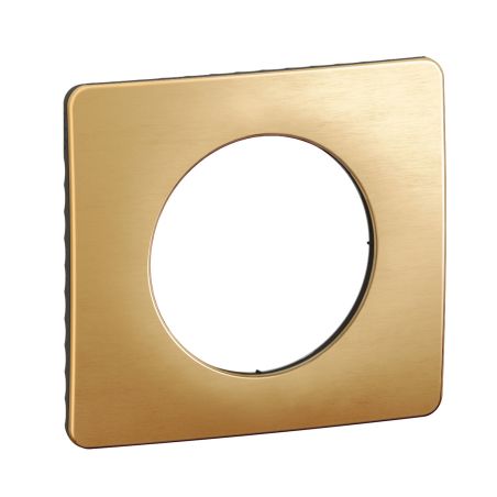CP1201 Plaque de finition simple Legrand Céliane, coloris laiton satiné