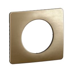 CP1601 Plaque de finition simple Legrand Céliane, coloris bronze satiné