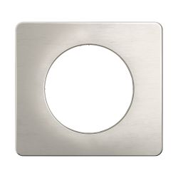 CP1701 Plaque de finition simple Legrand Céliane, coloris aluminium satiné