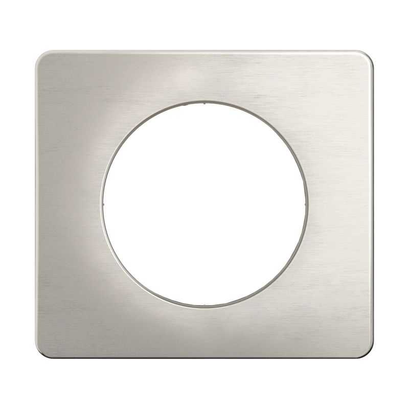 CP1701 Plaque de finition simple Legrand Céliane, coloris aluminium satiné